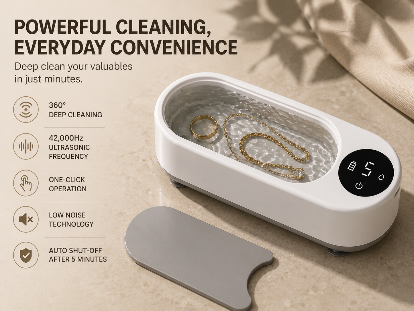 Novaluxt Ultrasonic Jewelry & Glasses Cleaner