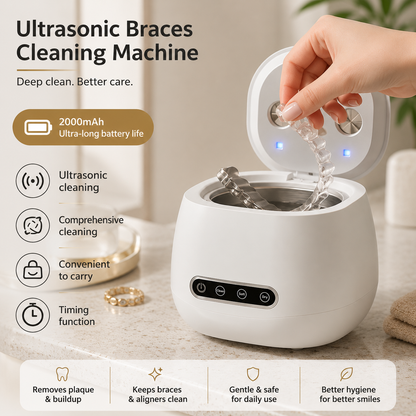 Novaluxt Ultrasonic Cleaning Machine – Deep Clean for Toothbrush Heads, Razors & Accessories
