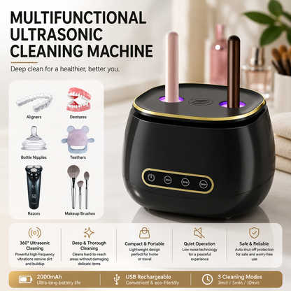 Novaluxt Ultrasonic Cleaning Machine – Deep Clean for Toothbrush Heads, Razors & Accessories